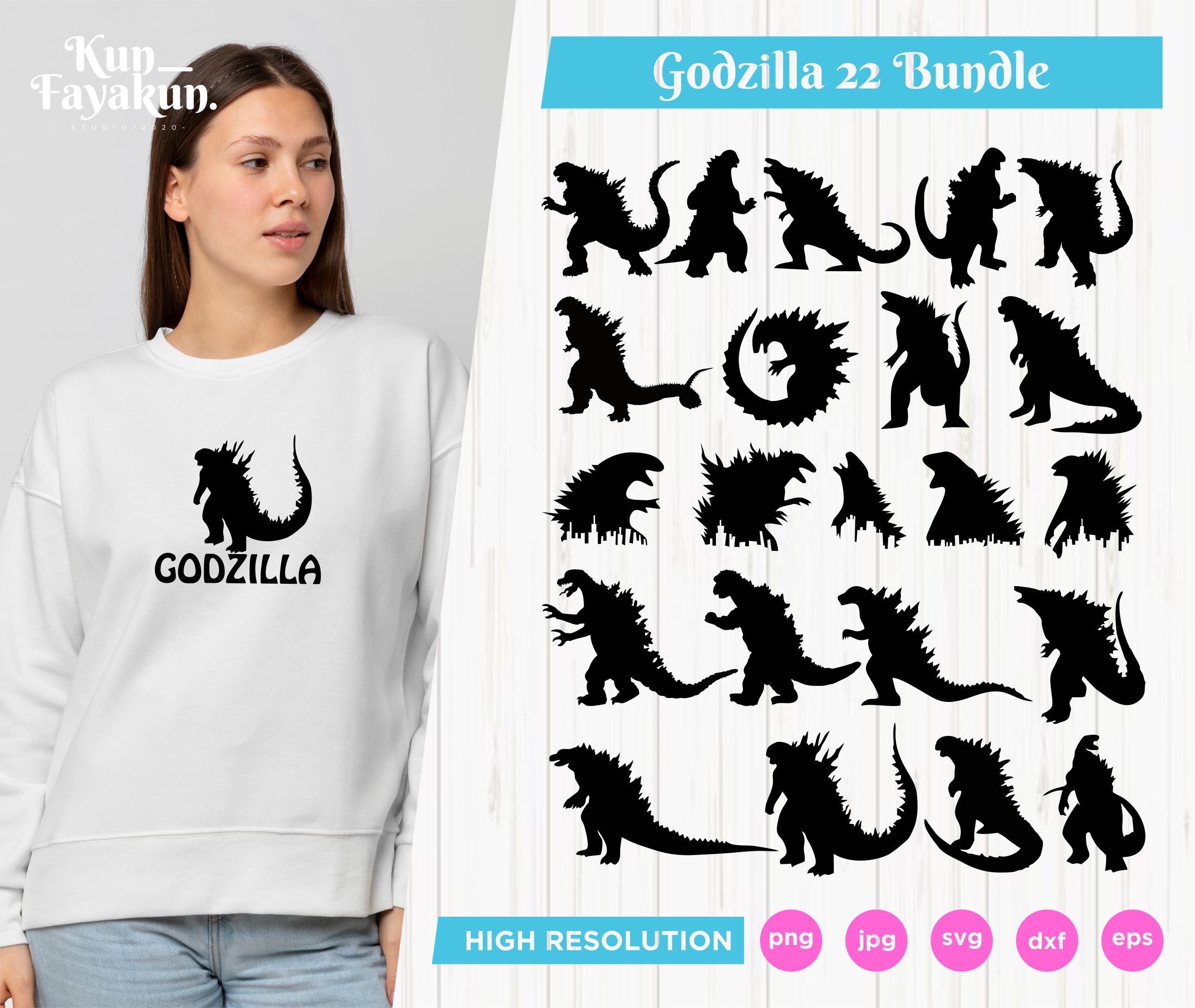 Godzilla SVG Godzilla Figure Svg Movie Svg (Download Now) 