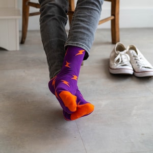 Lightning Bolt Socks. Fun socks.