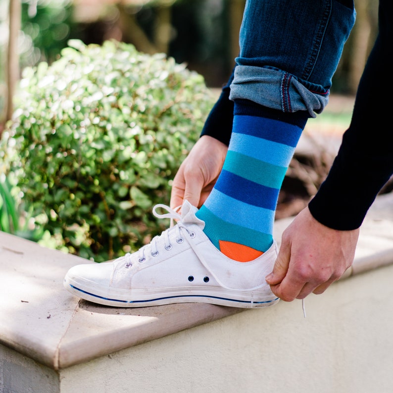 Multi Stripe Socks. Fun socks. image 1