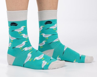 BAMBOO SOCKS | GULL | Seagull Socks | Bird Socks | Blue Socks | Sustainable Socks | Eco Socks | Vegan Socks | Gift Ideas | Colourful Socks