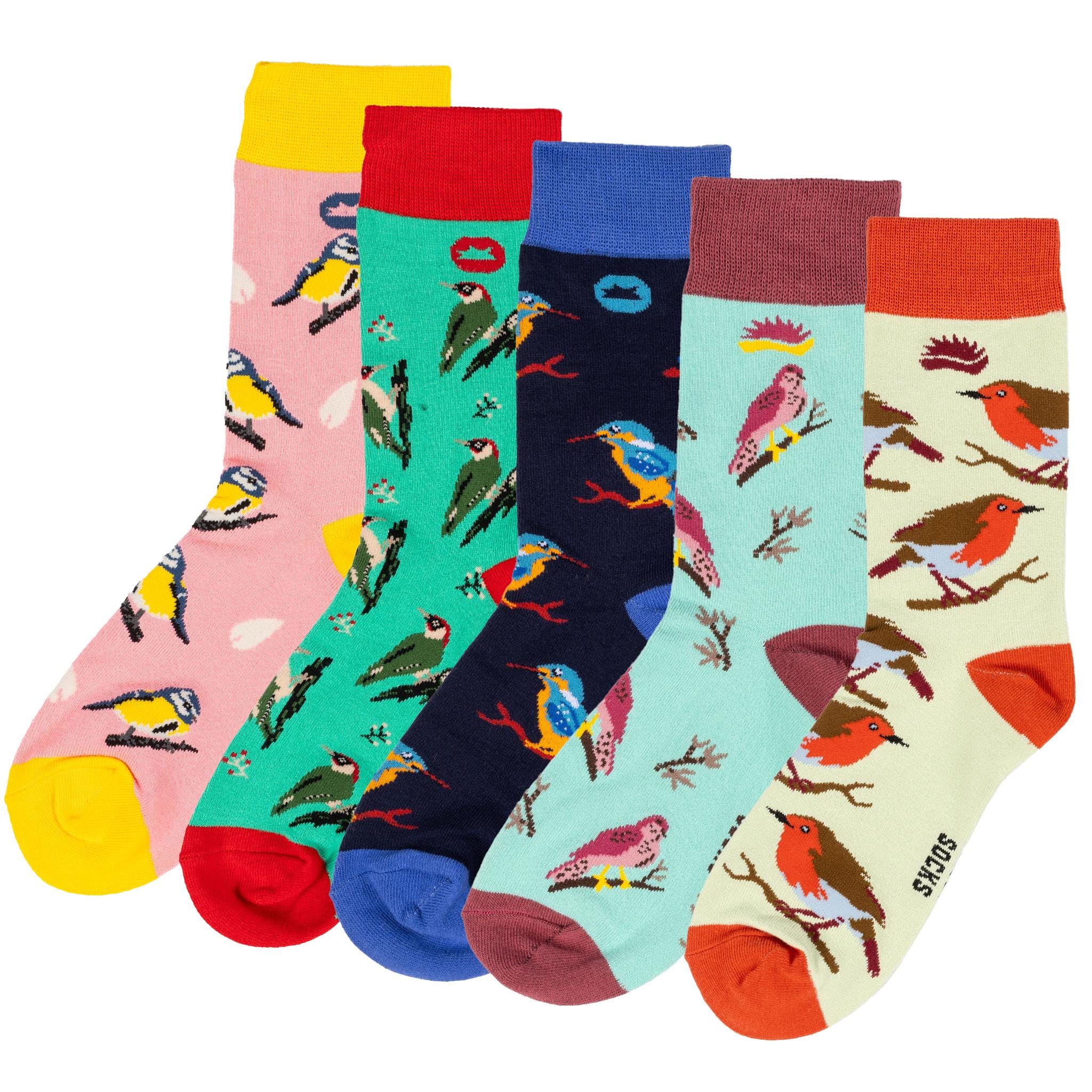 BAMBOO SOCKS | BIRDWATCHER | Bundle | Bird Socks | Multipack | Sustainable Socks | Vegan Socks | Nature Socks | Wildlife Socks | Gift Idea
