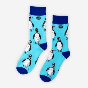BAMBOO SOCKS | PENGUINS | Marine Socks | Animal Socks | Novelty Socks | Wildlife Socks | Vegan Socks | Sustainable Socks | Galapagos Penguin