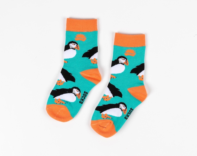 Blue - Kumaun Hand Knitted Acrylic Woolen Socks - Kids
