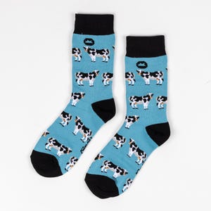 CALCETINES DE BAMBÚ / VACA / Calcetines de animales de granja / Calcetines de granja / Regalos de vaca / Amante de las vacas / Regalos de vaca / Calcetines veganos / Calcetines de bambú / Eco / Calcetines de vaca
