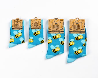 FAMILY PACK | BEE | Bamboo Socks | Wildlife Socks | Insect Socks | Sustainable Socks | Blue Socks | Multipack Socks | Vegan Socks | Eco