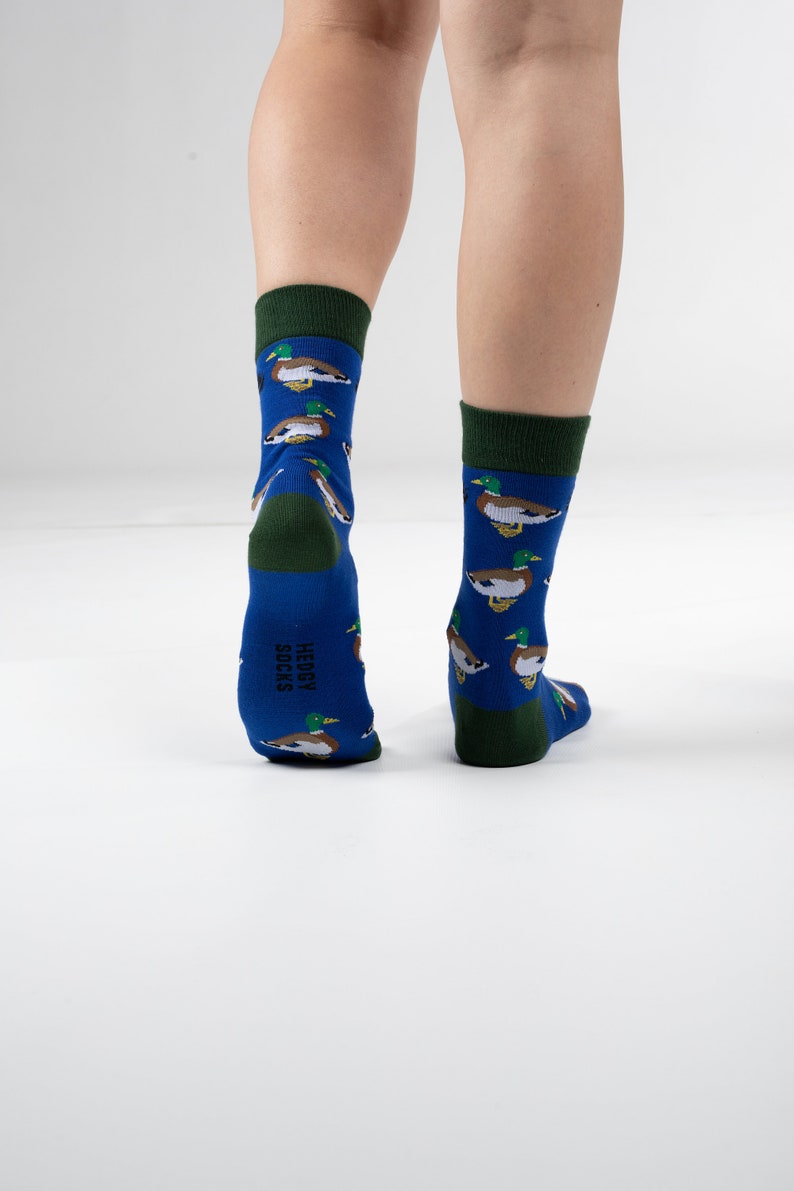BAMBOO SOCKS DUCK Mallard Duck Socks Blue Socks His Etsy