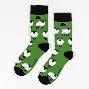 BAMBOO SOCKS | SHEEP | Farm Animal Socks | Green Socks | Sheep Lover | Sheep Gifts | Vegan Socks | Sustainable Socks | Eco Socks | Xmas Gift