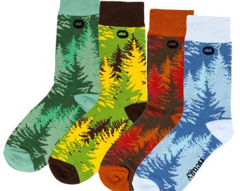 BAMBOO SOCKS | SEASONS | Bundle | Landscape Socks | Camouflage Socks | Seasonal Socks | Tree Socks | Nature Socks | Colourful Socks | Eco