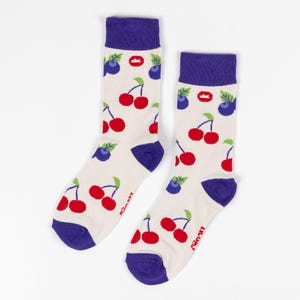 BAMBOO SOCKS | FRUIT | Blueberry Socks | Cherry Socks | Fruit Socks | Sustainable Socks | Vegan Socks | Gift Socks | Eco Socks | Novelty