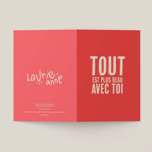 Carte de voeux | Sans texte | Écoresponsable | Laurie-Anne Deschênes
