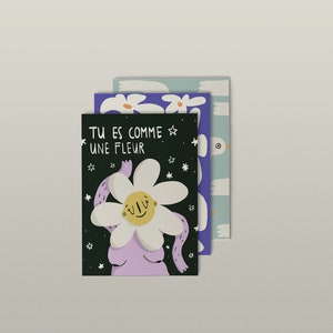 Coffret de 3 cartes au choix | Carte de voeux | Sans texte | Écoresponsable | Laurie-Anne Deschênes