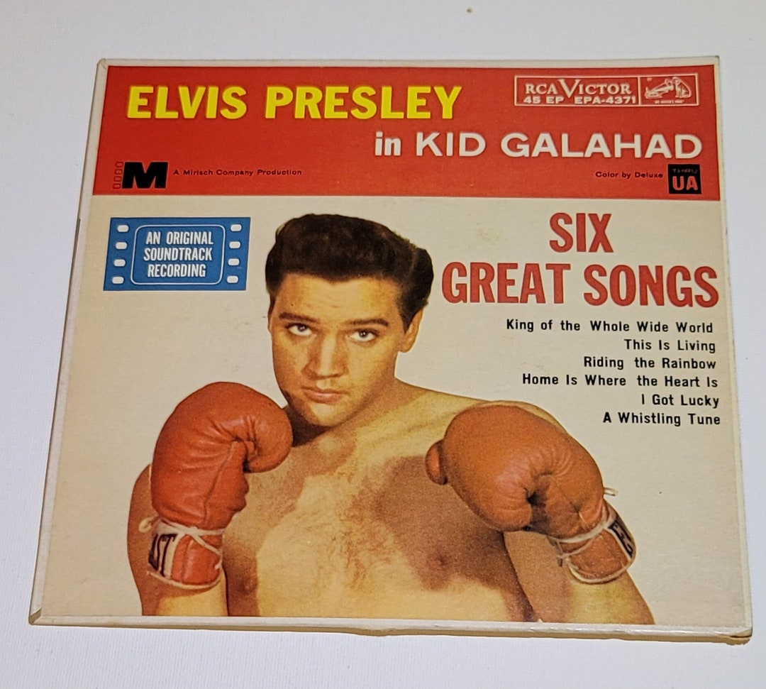 Elvis Presley in Kid Galahad 45 EP 6 Songs Etsy