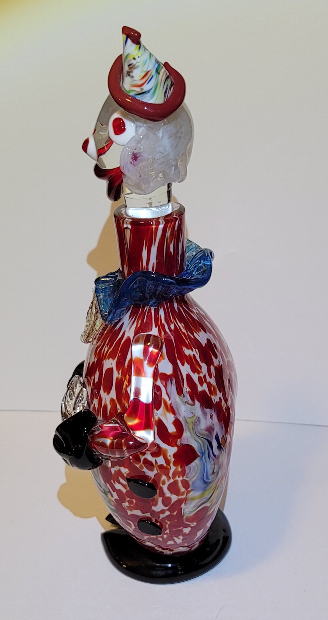Italian Hand Blown Murano Glass Clown Decanter Vintage Decanter Etsy
