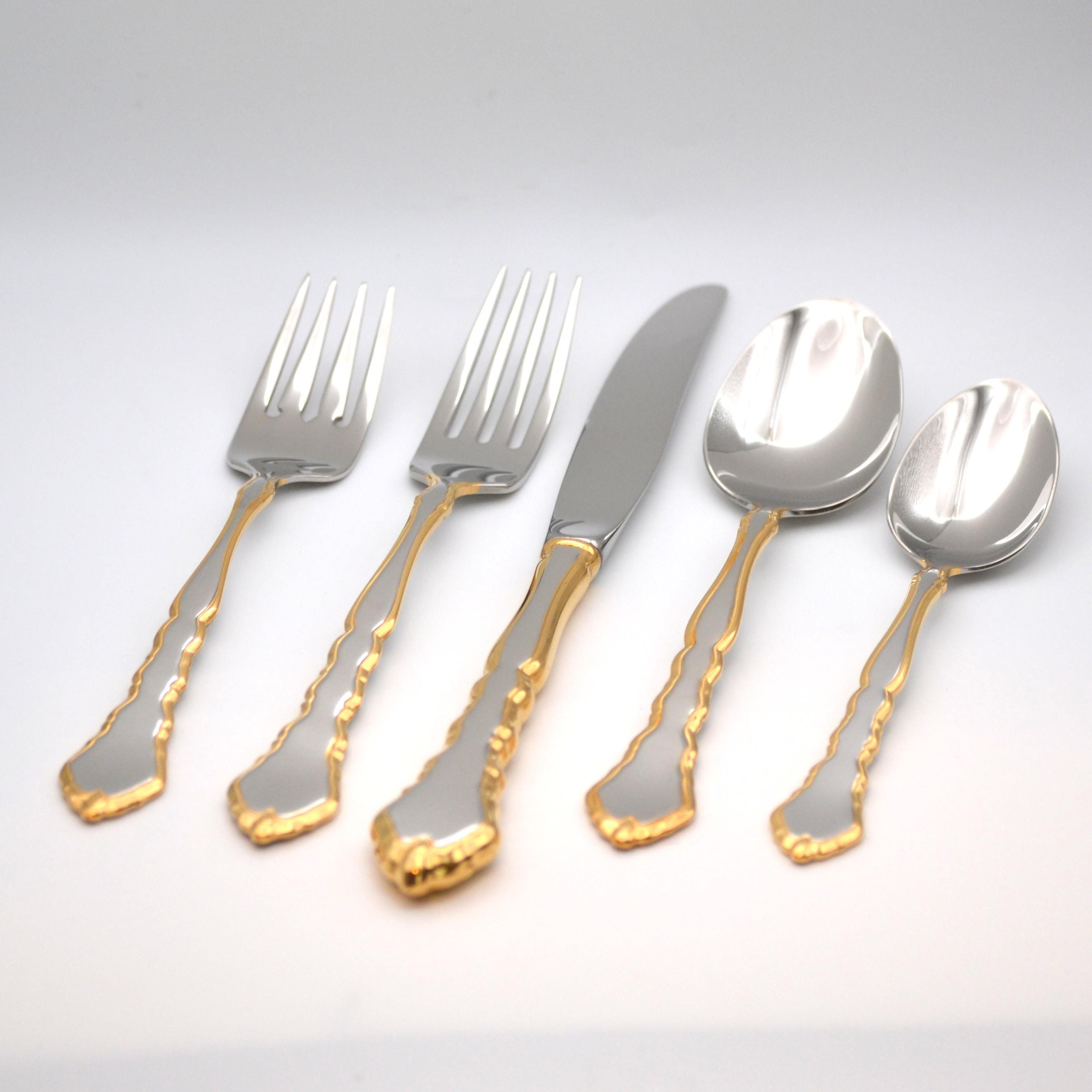 Oneida Community Golden Royal Chippendale Flatware - Etsy