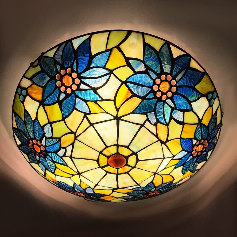Handcrafted Tiffany Ceiling Light 