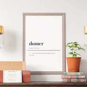 University of Notre Dame, &quot;Domer&quot; Instant Download, black and white Notre Dame digital download, wall art poster postcard print