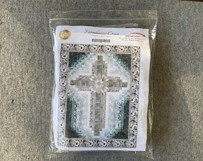 Farmhouse Cross Quilt Kit Etsy