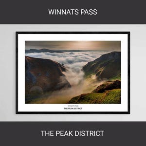 Winnats Pass • Hope Valley Peak District Derbyshire Giclée Heavyweight Fine Art Print Fotografia krajobrazowa