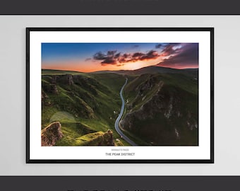 Winnats Pass Sunset • Peak District Derbyshire Giclée Heavyweight Fine Art Print Landscape Photo