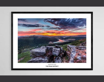 Bamford Edge • Ladybower • Derwent • The Peak District • Dark Peak • Giclée Print