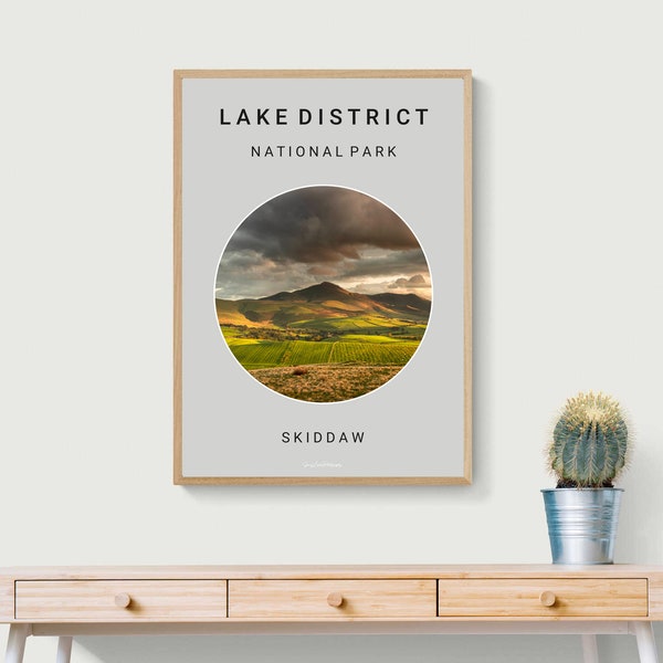 Skiddaw • The Lake District • Cumbria • Travel Print Poster