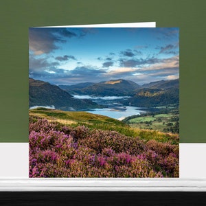 Carte de voeux Ullswater • La région des lacs • Intérieur vierge