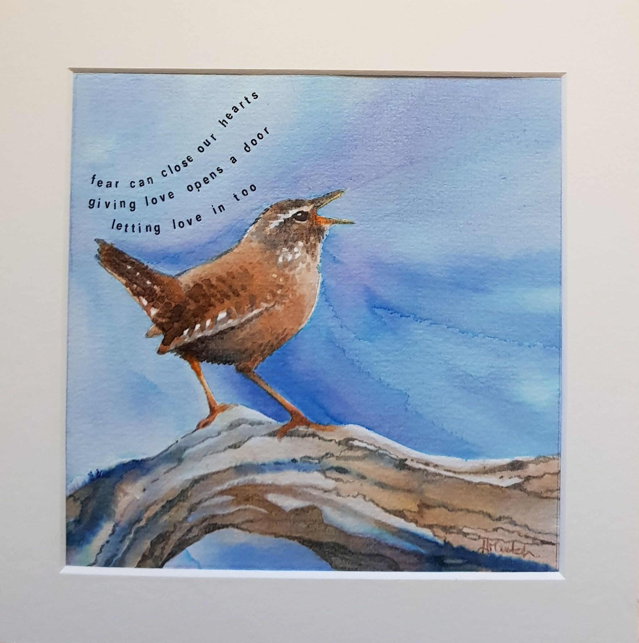 Giving Love Haiku Art. an Original Painting and Inspirational Poem for ...