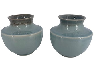 MSE vintage Martha Stewart Celadon Green Vase, Pair of Two