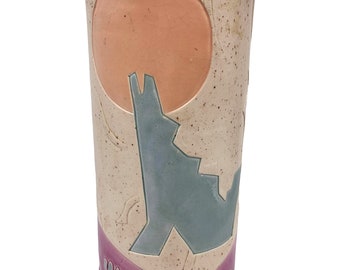 Southwestern Pottery Vase, Barbara Demery signed desert ceramic Vessel
