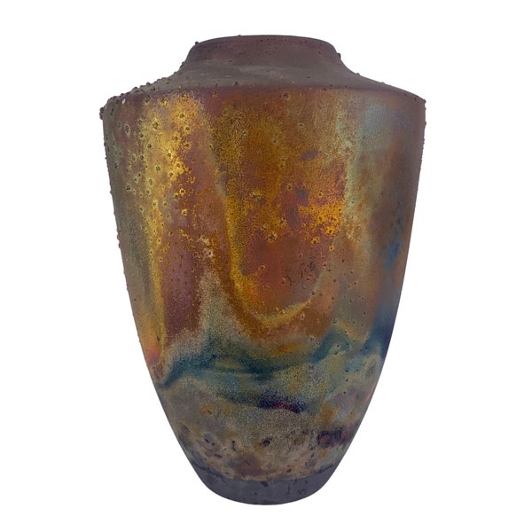 Raku Vase - Etsy