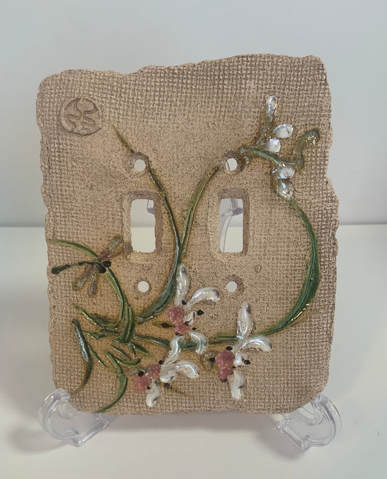 Set of Four Coastal Ceramic Light Switch Cover Plates Handmade Etsy