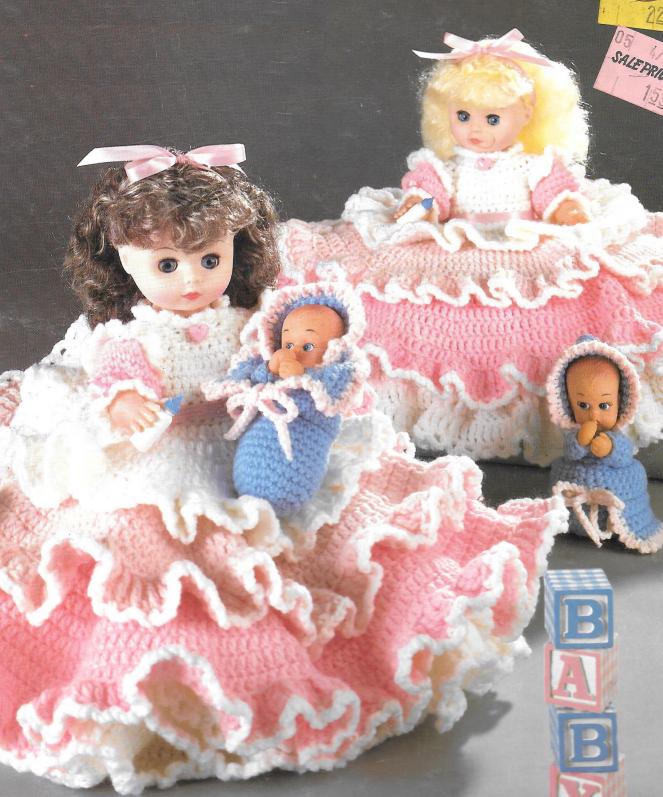 Vintage Crocheted Bed Dolls and Sweet Dreams 12 in 1 in PDF Format in English - Etsy