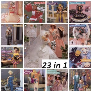 Fashion Doll Plastic Canvas Club Pattern ( 100+ in 1 ) in PDF format in English image 3