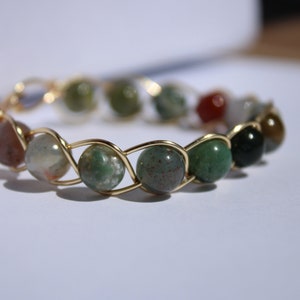 Agate Bracelet, Fidget Bracelet, Bead Bracelet, Beaded Bracelet, Braided Bracelet, Gemstone Bracelet
