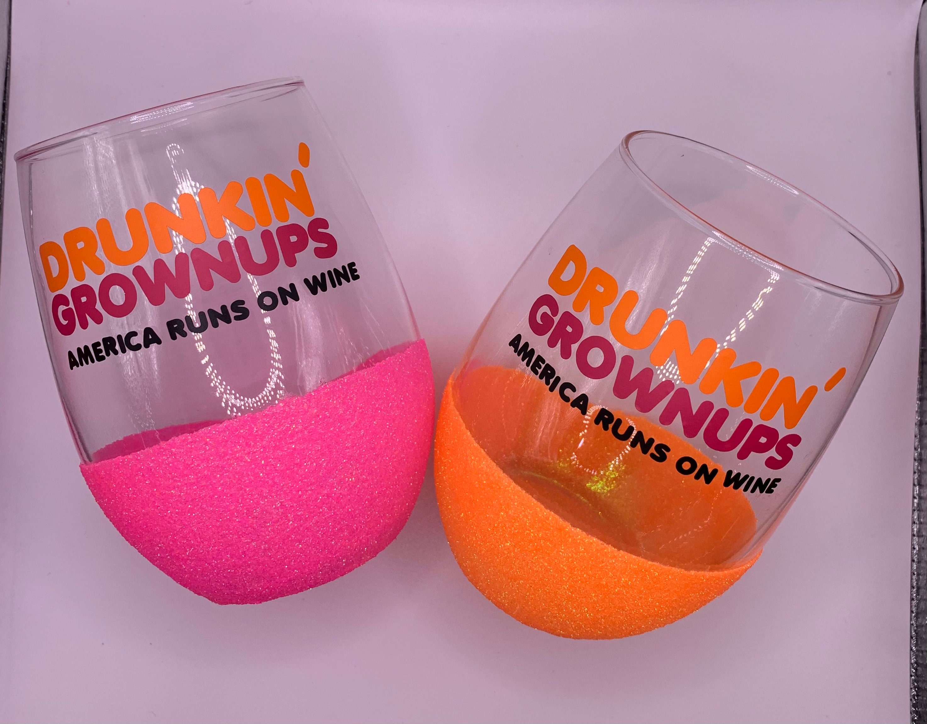 drunken grown-ups wine glass