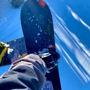 Front Strap Snowboard Binding Beer Can Mount