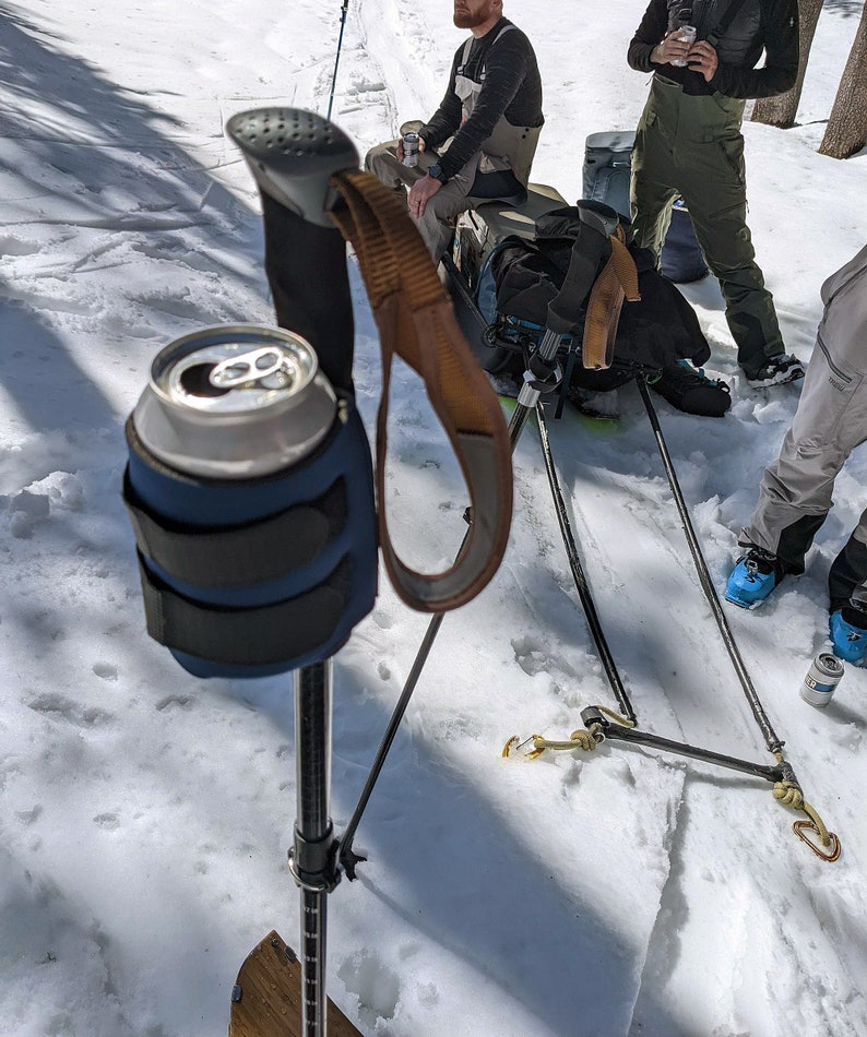 Ski Pole beer holder lifestyle shot