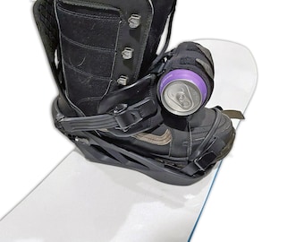 Snowboard Binding Beer Can Holder