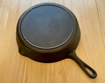 Vintage 1950’s 3 Notch Lodge #8 Cast Iron Skillet