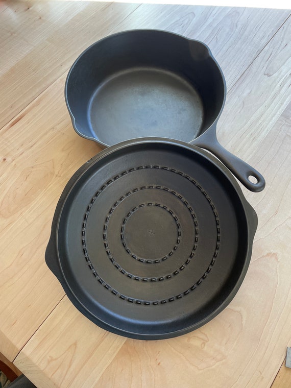 Rare Maid of Honor Deep Skillet/chicken Fryer Cast Iron With Basting Lid 