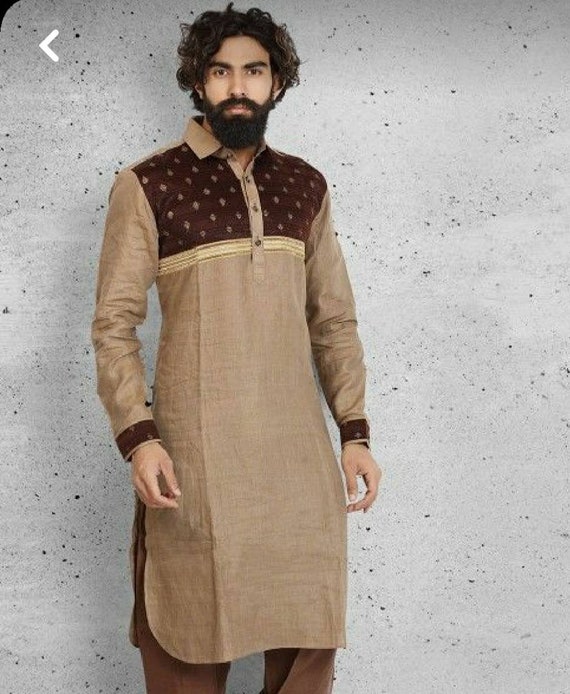 Olive Color Plain Pathani Suit, Latest designer pathani suit for men,  Designer pathani suit for men, La… | Pathani kurta, Fashion models men,  Designer suits for men