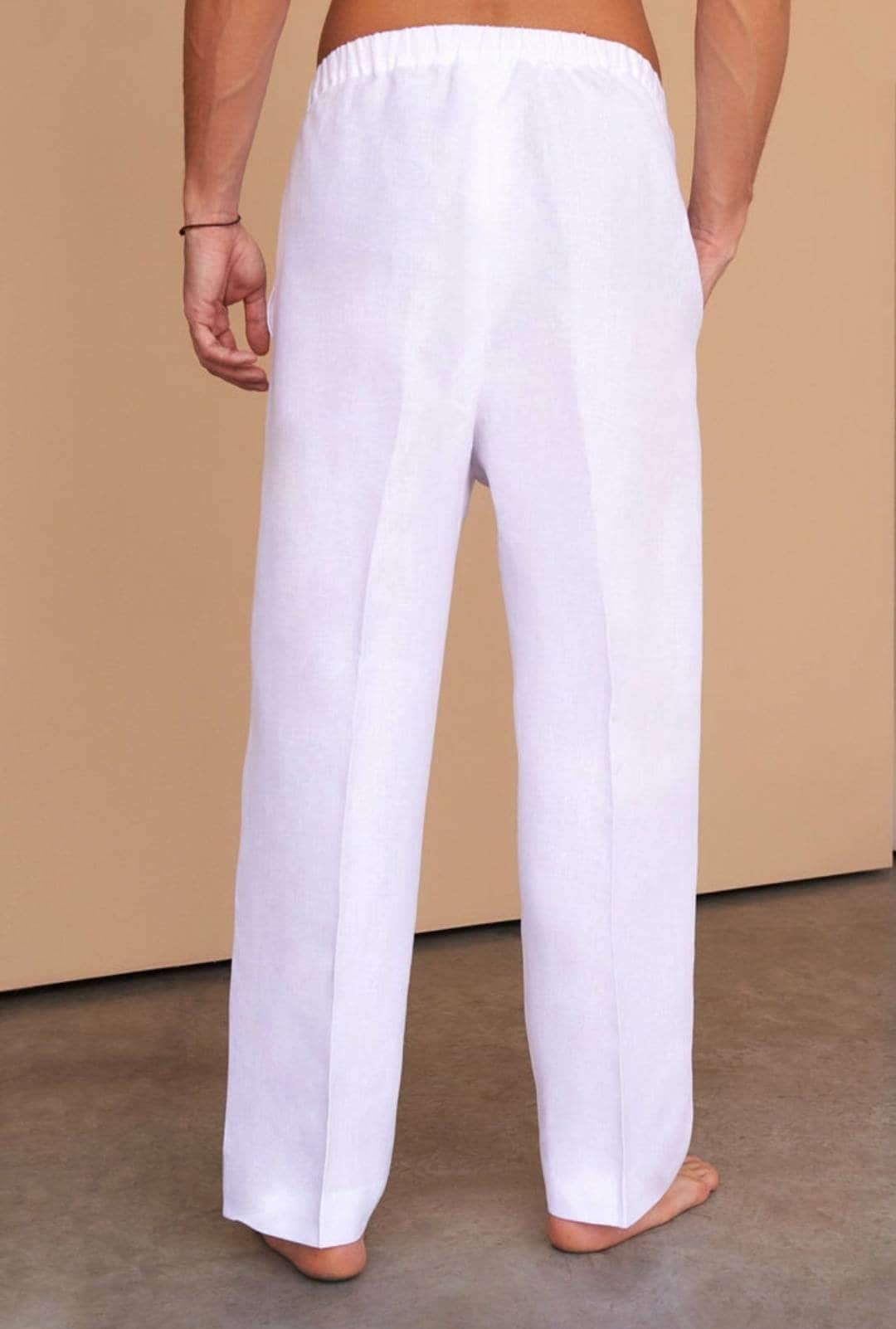 Handmade Linen Pant Cut Pajama for Men/ Man Pajama/ Unisex Churidar