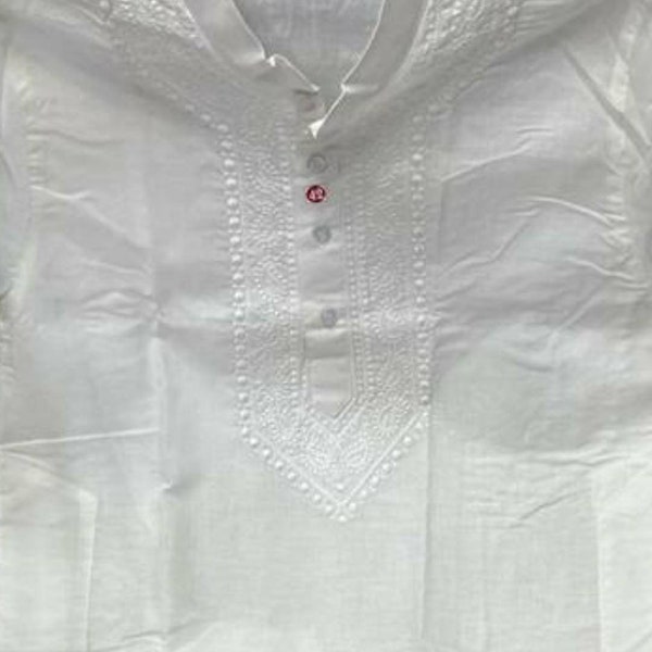 White colour Chikankari Readymade Kurta Pajama, Luckhnowi embroidery Men's Kurta Pajama Set, Man kurta pajama, wedding kurta, white color