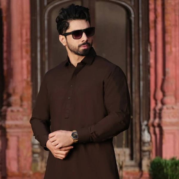 Royal Pathani suit for man, Eid solid pathani salwar kamiz, pure cotton long sleeve kurta set, Wedding kurta pajama set