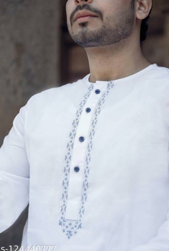 Mens Designer Kurta Printed Kuta With Pajama Kurta Traditional