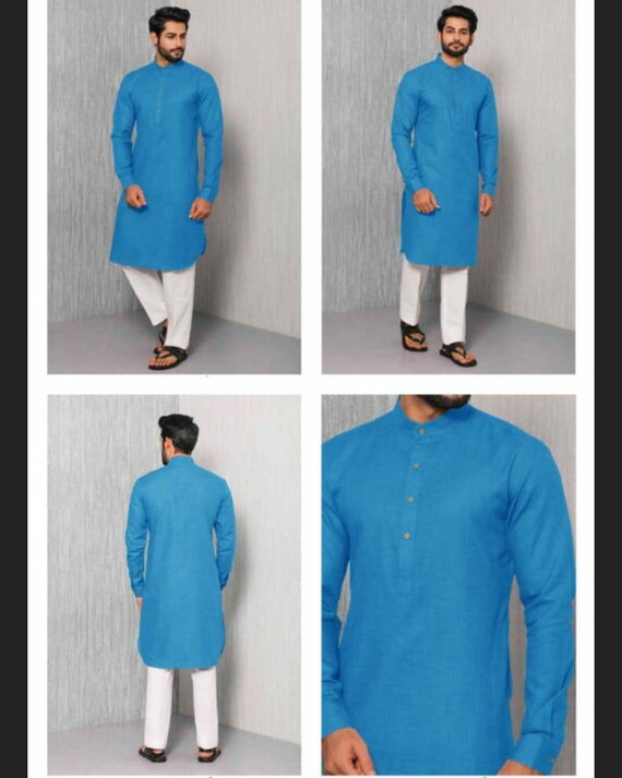 Round neck kurta pajama new arrivals