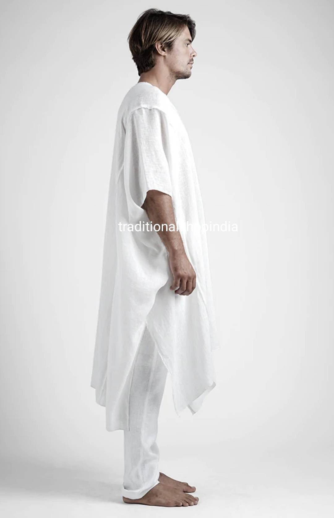 Indian Robe Men Indian Men's Robe Kaftan, Long Kaftan, Hand Made Kaftan, Unisex Kaftan ...