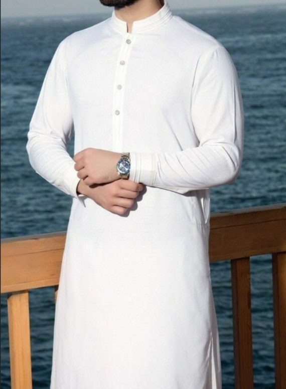 Chemise indienne kurta en coton m lang pour homme Chemise