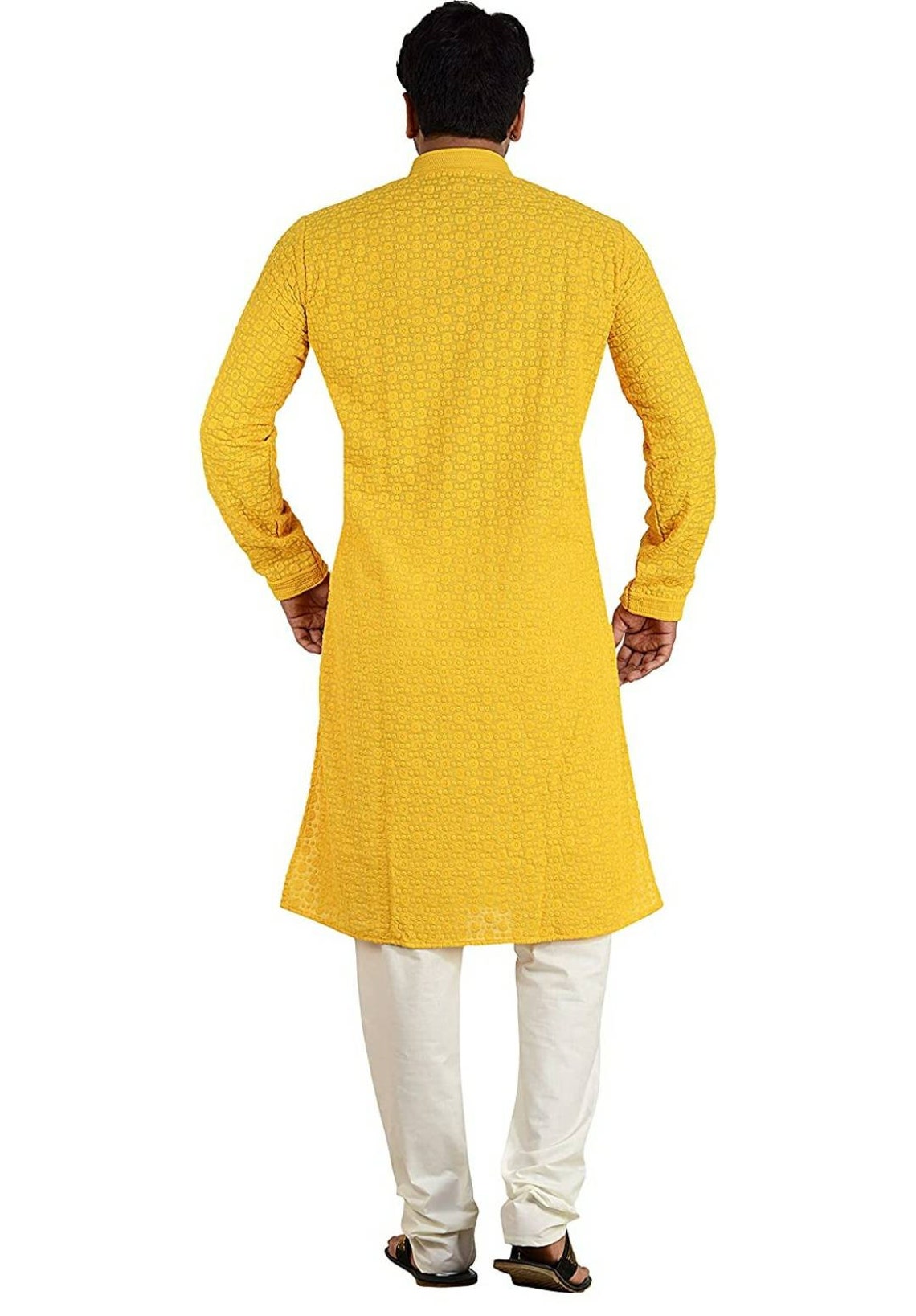 Men's Traditional Chikan Kari Kurta Ethnic Kurta - Etsy
