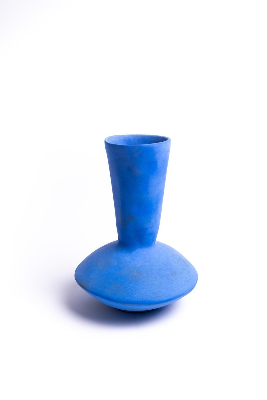 Vase en Céramique Bleu Éléctrique Pièce Unique Fabriqué à La Main Dans Un Atelier d'artiste Cape Tow